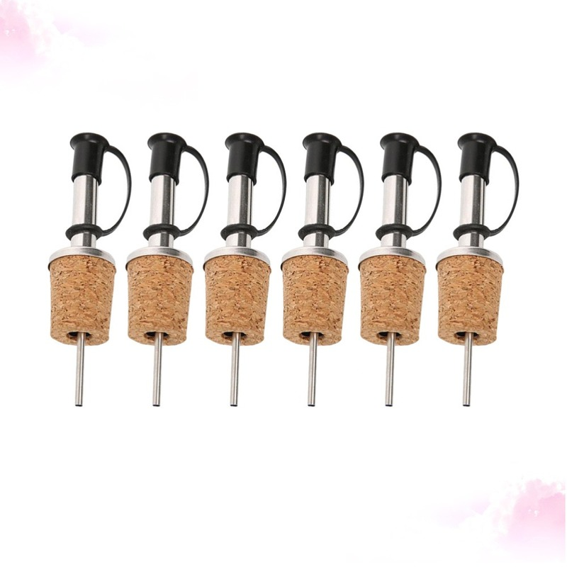 Bitters Bottle Set - 스테인레스 스틸 와인 푸어러, 코르크 디자인,