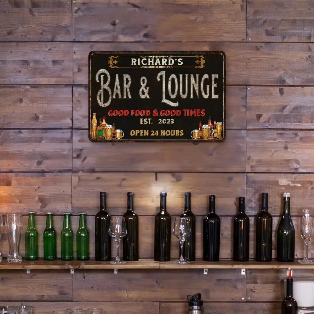 CIFbuy 맞춤형 금속 벽 장식, 바 및 라운지용 독 - Home Bar Lounge 리뷰 및 가격